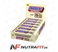 Snickers Hi Protein Low Sugar Bars White Chocolate Peanuts 12 x 57 g
