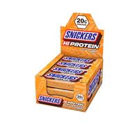 Snickers Hi Protein Peanut Butter Flavour Bar (12 x 57g) High Protein Snack with Caramel, Peanuts and Mild Chocolate - Contain 20g Protein
