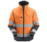 Snickers Hi-Vis isolierende Arbeitsjacke, Kl. 3, EN 20471 HV-Orange-Stahlgrau