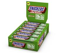Snickers - High Protein Bars | Low Sugar, Only 2g of Sugar per bar, Hazelnut and Milk Chocolate Flavour, 12 x 57g Box, 20g Protein
