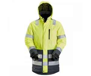 Snickers High-Vis Parka CL3 High Vis Orange/Steel Grey 2XL Colour: Hi 2XL