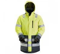 Snickers High-Vis Parka CL3 High Vis Yellow/Steel Grey 2XL Colour: Hi 2XL