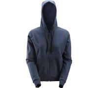 Snickers 2806 Womens Full Zip Work Hoodie Sweatshirt, Brushed Lining - NAVY BLUE