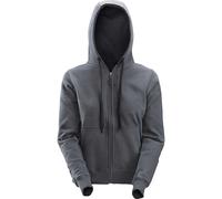 Snickers 2806 Womens Full Zip Work Hoodie Sweatshirt, Brushed Lining - BLACK