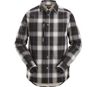 Snickers Langarmhemd AllroundWork, wärmeisoliertes Hemd Schwarz/Weiss