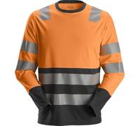 Snickers Longsleeve AllroundWork High-Vis Arbeitshemd, Kl. 2 High-Vis Orange/Sch