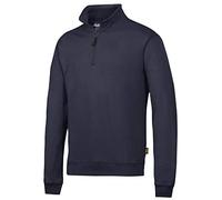Snickers Men's Workwear 1/2 Zip Sweatshirt Plain Navy 2818 - 3XL