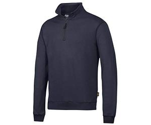 Snickers Men's Workwear 1/2 Zip Sweatshirt Plain Navy 2818 - 3XL