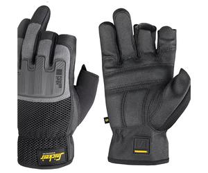 Snickers Power Open Gloves - Black/Rock Grey - 8