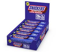 Snickers Protein Bar - Milk Chocolate, 12 57g - 20g Protein, Low Sugar (2g), High-Protein Snack for Gym, Work & On-the-Go