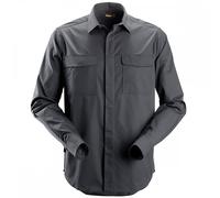 Snickers Service LS Shirt Steel Grey Size: XS Colour: Steel Grey, Ches XS
