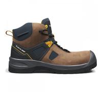 Snickers SG73204 Solid Gear Essence Mid S7S Safety Boot Brown/Yellow U UK10 - EU44 - US11