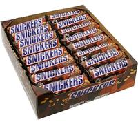 Snickers Single Bar Chocolate Candy, 48 Bars of 1.86oz Each.