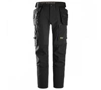 Snickers SN6218 AW Stretch Trousers HP Black 50" 32" Waist S 50" 32"