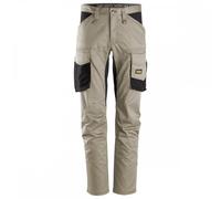 Snickers Str Trouser WO KneePocket Khaki/Black 50" Colour: Khaki/ 50" 32"