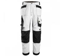 Snickers Stretch LFit Trousers+ HP White/Black 35" Colour: White/ 35" 35"