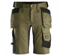 Snickers Stretch Shorts HP Khaki Green 38" Colour: Khaki Green, W 38"