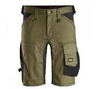 Snickers Stretch Shorts Khaki Green 41" Colour: Khaki Green, Wais 41"