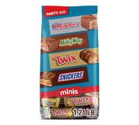 Snickers, Twix, Milky Way and 3 Musketeers Minis Milk Chocolate Bars Assorted Packs, Party Size, 552ml Bulk Pack