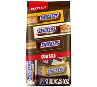 SNICKERS Variety Pack Fun Size Original, Peanut Butter & Almond Milk Chocolate Candy Bars Bulk Pack Assortment, 32.68 oz Bag, 45 Piece