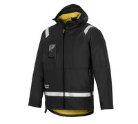 Snickers Wasserdichte PU Regen Arbeitsjacke, EN 343 Schwarz