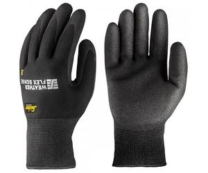 Snickers Weather Flex Sense Gloves Black Size: 10 Colour: Black, Hand 10