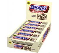 SNICKERS HI PROTEIN LOW SUGAR BARS WHITE CHOCOLATE PEANUTS 12 x 57g