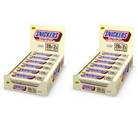 Snickers White Chocolate Protein Bar - 12 × 57g - 20g Protein, Low Sugar (2g), High-Protein Snack for Gym, Work & On-the-Go (Pack of 2)