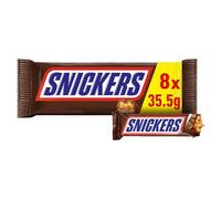 Snickers with Milk Chocolate, Soft Nougat and Caramel, 8 x 35.5g (packaging may vary)
