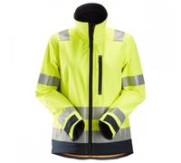 Snickers Women's Softshell Jacket High Visibility Yellow/Navy L R L Regular