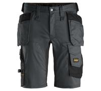 Snickers AllroundWork Stretch Shorts Holster Pockets - Steel Grey/Black - 60