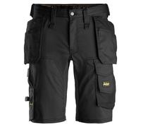 Snickers 6141 AllroundWork Stretch Shorts Holster Pockets Black Waist: 44"