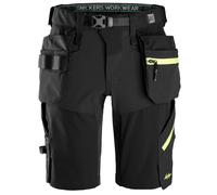 SNICKERS WORK SHORTS FLEXIWORK 6140 SOFTSHELL STRETCH HOLSTER POCKET SHORTS