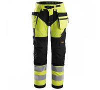 Snickers Work Trouser HP+ CL2 Black/Yellow 33" Colour: Black/Yell 33" 30"