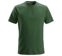 Snickers Workwear T-Shirt 2502 Classic Crew Neck 100% Combed Cotton Forest Green L