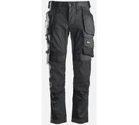 Snickers Workwear 3223 Rip-Stop Floorlayer Holster Pocket Trousers BLACK