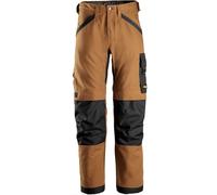 Snickers Workwear AllroundWork Canvas+ Stretch Arbeitshose Braun/Schwarz