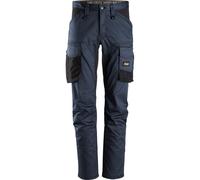 Snickers Workwear AllroundWork Stretch Arbeitshose ohne Kniepolster Navy/Schwarz