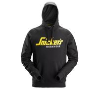 Snickers Workwear Classic Logo Hoodie Sweatshirt Black 2899