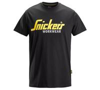 Snickers Workwear Classic Logo T-Shirt 100% Cotton Black 2586