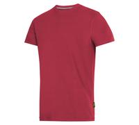 Snickers 2502 Short Sleeve T-Shirt Brushed Cotton Classic Top: Chilli 3XL