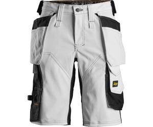 Snickers Workwear Damen AllroundWork Stretch Shorts HP Weiß/Schwarz