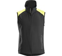 Snickers Workwear FlexiWork Neon Weste Schwarz/Neongelb
