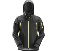 Snickers Workwear FlexiWork Stretch-Softshell wasserd. Arbeitsjacke schwarz