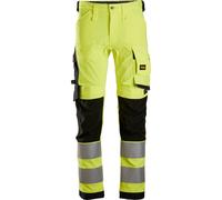Snickers Workwear High-Vis Stretch Arbeitshose Klasse 2 High-Vis Gelb/Scharz