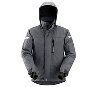 Snickers Workwear Men's x Coat, Stahlgrau/Schwarz, XL