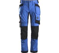 Snickers Workwear Pantalón Elástico Allroundwork Con Bolsillos Flotantes Azul Verdadero-Talla 52 Pants, Blue, 44