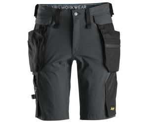 Snickerss 6108 Black/Navy/Grey LiteWork Shorts+ Detachable Holster Pockets