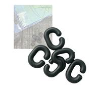 Snide Tackle C-Clips: Essential for Every Carp Angler, Large Size, Dark Green (Pack of 10) - Rig Component for Carp Fishing