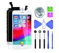 SNIDII Compatible with iPhone 6splus LCD Screen Replacement White 5.5 inch Assembly Full Set 3D Touch LCD Display Digitizer Frame Replacement with Repair Tool Kit, Screen Protector